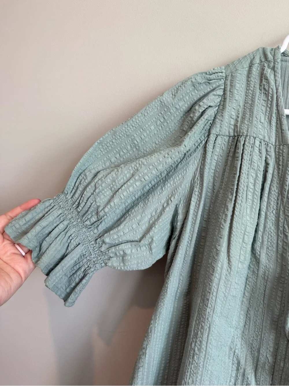 Cleobella Foxi Mini Dress in Sage Green Size Small